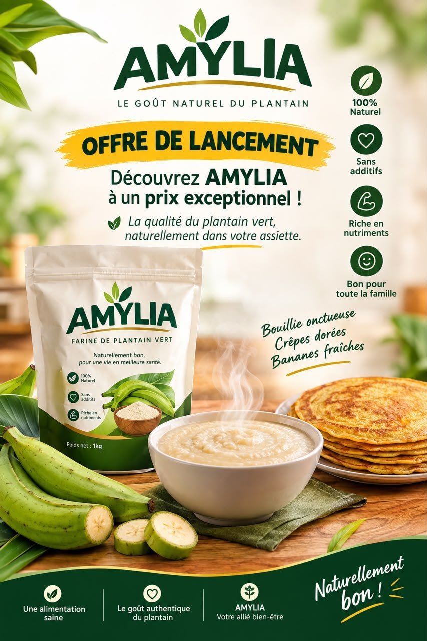 Bouillie onctueuse et crêpes préparées avec la farine AMYLIA